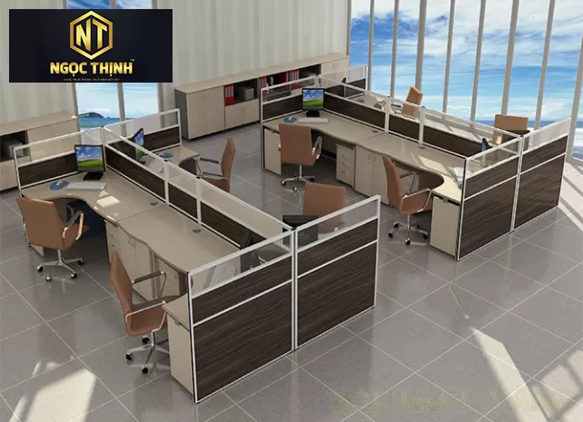 Tấm vách ngăn văn phòng hiện đại_ VNVP02 _ NỘI THẤT NGỌC THỊNH